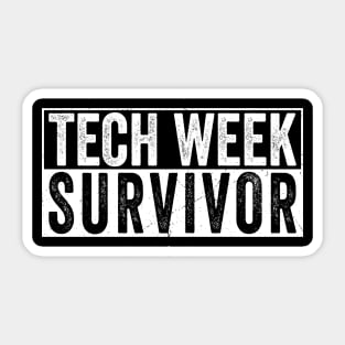 Tech Week Survivor Retro Tech Week Sticker